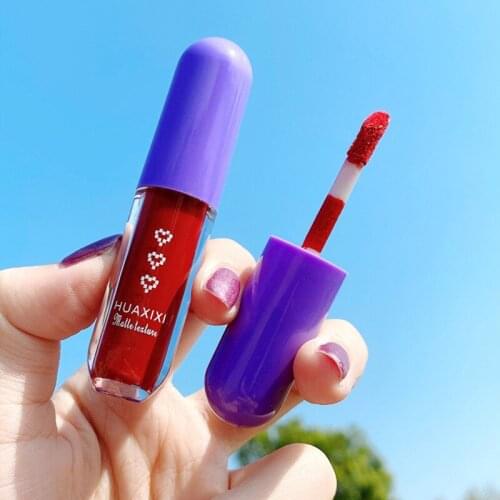 Mini Capsule Lip Gloss Suit 4colors Lips Cosmetics Matte Silky Good Adhesion Lip Glaze Long-lasting Lock In Color Lip Tint TSLM2