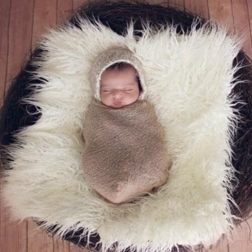 Solid color artificial fur fashionable personalized childrens blanket Photo Props leave a good memory air conditioning blanket