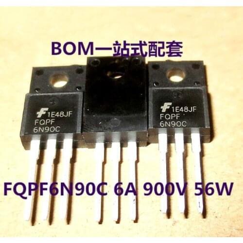 Xinyuan 10PCS/LOT FQPF6N90C TO-220F 6N90C 900V56W TO-220 FQPF6N90 TO220F 6N90
