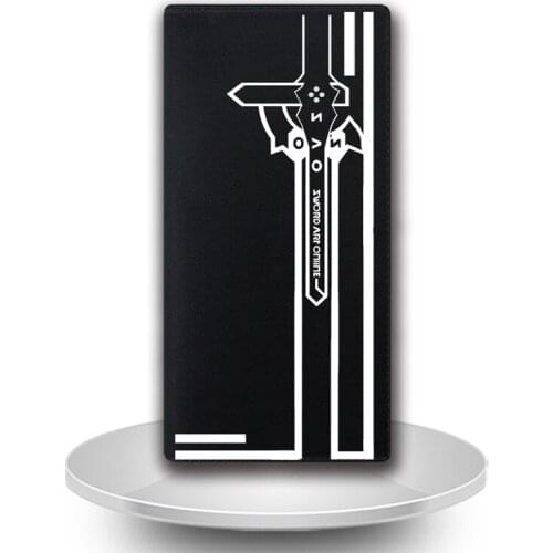 2017 new Anime Sword Art Online cartoo Kirigaya Kazuto Kirito Yuuki Asuna PU fashion print man woman Leisure long short Wallet