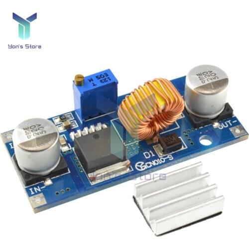 XL4015 5A DC to DC Step Down Module CC CV Lithium Battery Charging Board Led Power Converter Lithium Charger With Radiator