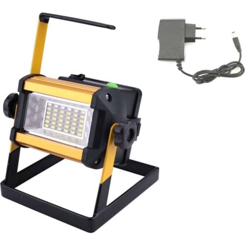50 Watt Portable LED Floodlight Work Emergency Light Rechargeable Lanterna 50W 36 LED Work Lights for Camping Building CE ROSH