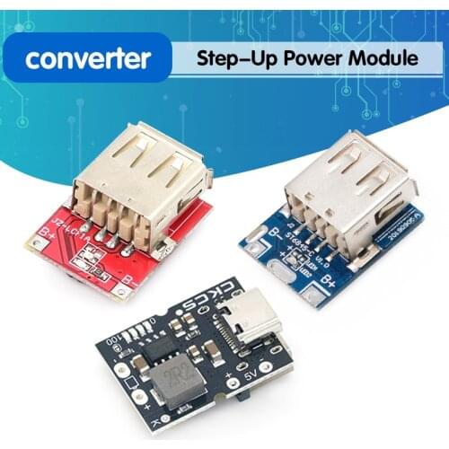 Type-C USB 5V 2A Boost Converter Step-Up Power Module Lithium Battery Charging Protection Board LED Display USB For DIY Charger
