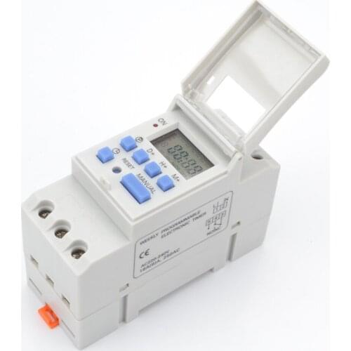 7 Days Programmable Digital Timer Switch Relay Control 220V 230V 6A 10A 16A 20A 25A 30A Electronic Weekly Home Timing Socket