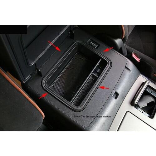 Non-Slip Mat In Central Armrest Container Holder Stowing Box For Nissan Patrol Armada Accessories 2016 2017