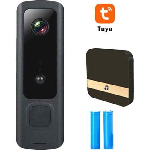 Tuya 720P HD Smart Doorbell Camera WiFi Wireless Video Intercome Security Camera Outdoor For Remote Monitoring IR Night Vision