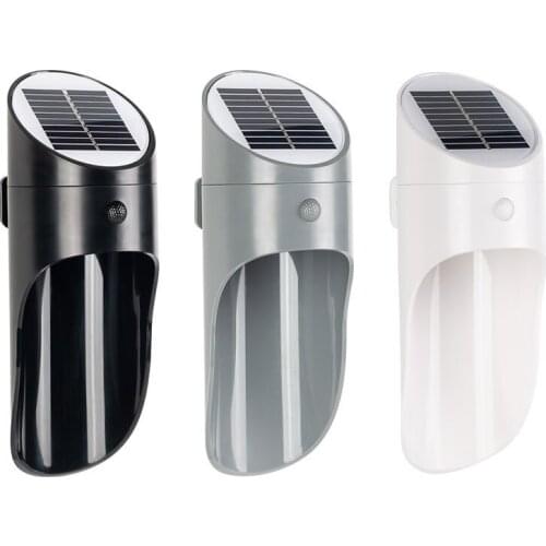 LED Solar Light IP65 Waterproof Solar Lamp Microwave Sensor Wall Lamp For Garden Pathway Fence Patio Decor Outdoor Lighting