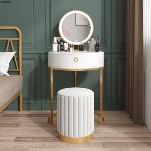 Dressing Table for Bedroom Furniture Modern Minimalist Mini Dresser Single Nordic Luxury Bay Window Makeup Table with Mirror