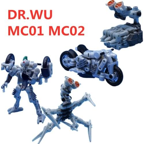 In Stock Transformation Dr.Wu & Mechanic Studio MC02 MC01 Scalpel Mohawk Microscope PVC Action Figure Model Robot Toys With Box