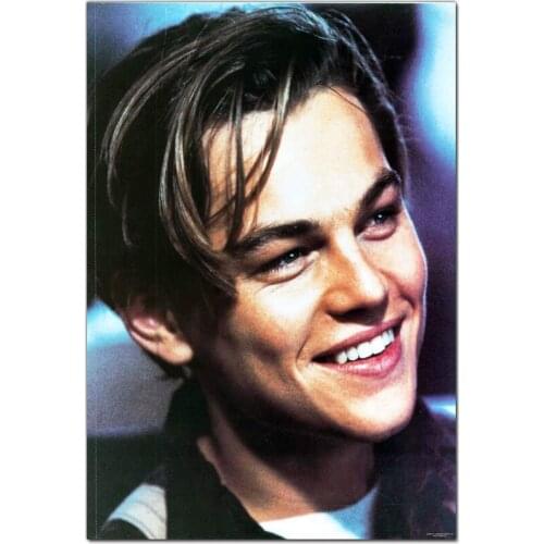 Custom High Quality Leonardo DiCaprio Actor Painting Wall Canvas Poster Cloth Print DIY Fabric Poster 20x30cm,27x40cm,30x45cm