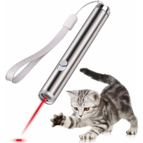 Funny Cat Chaser Toys 2 in 1 Multi Function Laser Pointer Cat Chaser Toys Interactive LED Light Training Exercise Training Tools