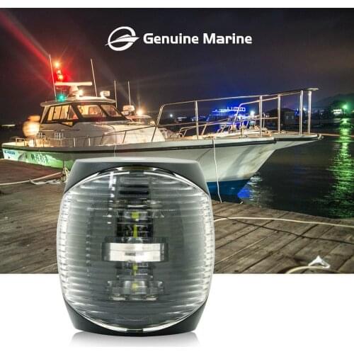 1pcs 12V DC LED Navigation Light White Plastic Waterproof Sailing Lamp for Marine Yacht Starboard Boat Accessory