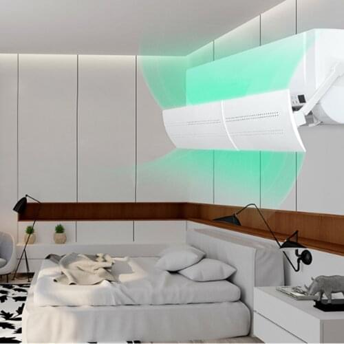 1 Pcs Adjustable Air Conditioner Cover Windshield Air Condition Baffle Shield Wind Guide Month Straight Anti-wind Shield