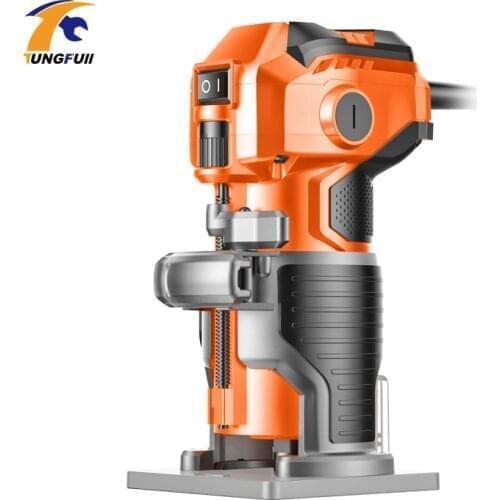 1280W Electric Trimmer Wood Woodworking DIY Milling Slotting Trimming Machine Wood Laminator Router Hand Carving Machine