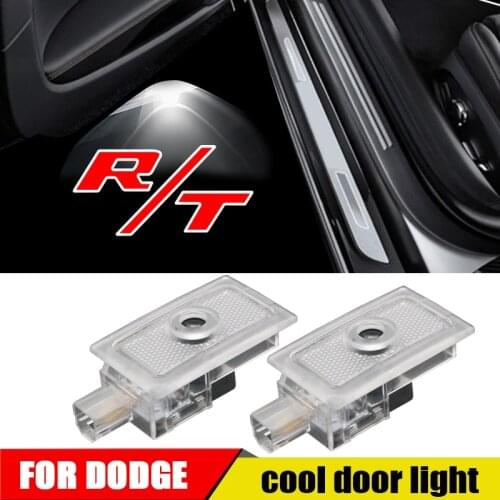 2-4 pcs LED Car Door Light R/T RT Badge Ghost Projector Welcome Courtesy Lamp 12V For Dodge Magnum Charger Avenger Accessories