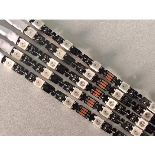 BLACK PCB SK6812-RGB bendable addressable LED pixel strip;48leds with 48pixels/m;non-waterproof;DC5V input