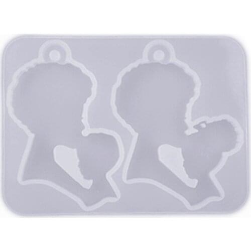 DIY Crystal Resin Epoxy Mothers Day Mother and Daughter Mother and Child Keychain Pendant Mirror Silicone Mold