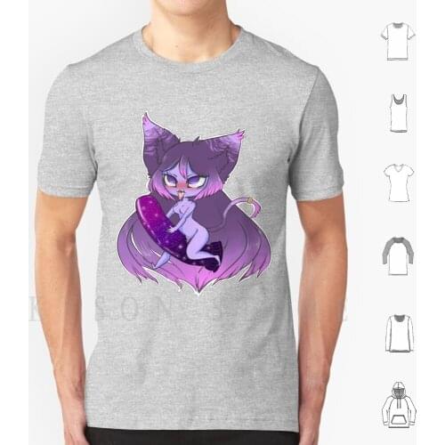 Lewd Ride Kitty Girl T Shirt Diy Big Size Cotton Lewd Cat Nsfw