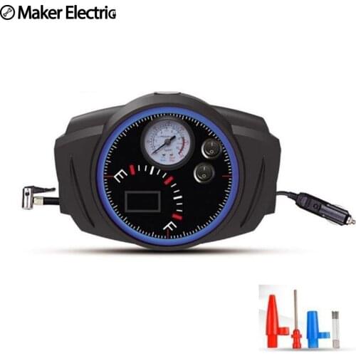 Hot sale Car pump watch Shape air compressor 35L/min lighting 19 and 25 cylinder inflator emergency
