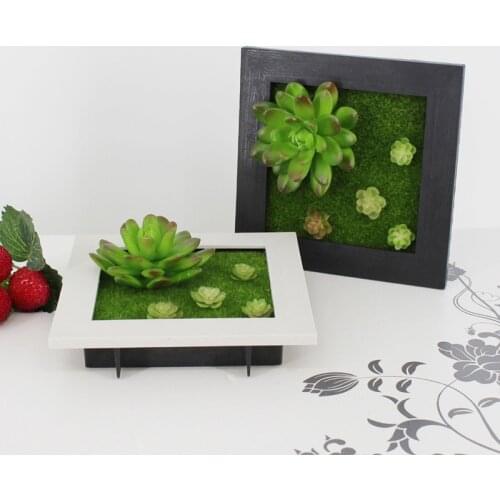 Simulation plants artificial flowers Frame Succulent plants Wall 3D simulation Succulents Artificial Plants Wall Decor Crafts