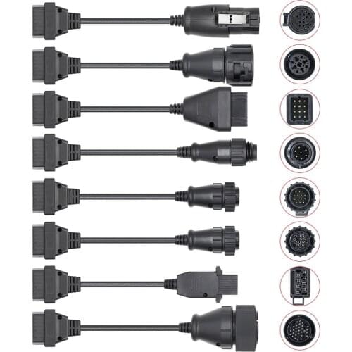 Truck Cables for CDP Ds150E 8 In1 Car Obd2 Scanner Professional