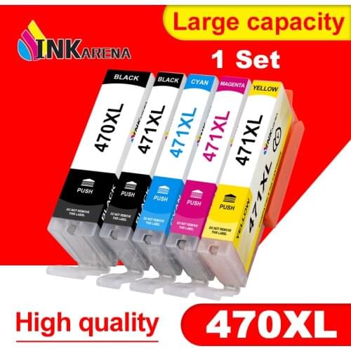 INKARENA PGI-470 CLI-471 Refilled Ink cartridge For Canon PGI470 CLI471 470 PIXMA MG6840 MG5740 TS5040 TS6040 Printer Cartridges