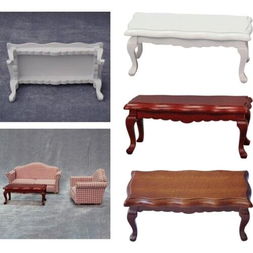 1/12 Dollhouse Tea Table Model for Miniature Furniture Home Decoration, Pretend Play Toys for Children, Model