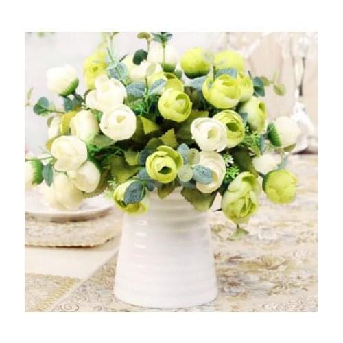 Artificial flower home decoration flower brief fashion thread vase artificial flower set