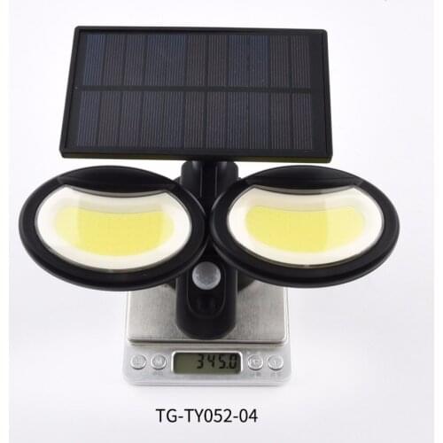 Outdoor Solar Light Motion Sensor Double Head Can Rotate Led Solar Exterior 130 Cob