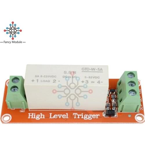 1 Channel SSR Solid State Relay High-low Trigger 5A 3-32V For Arduino R3