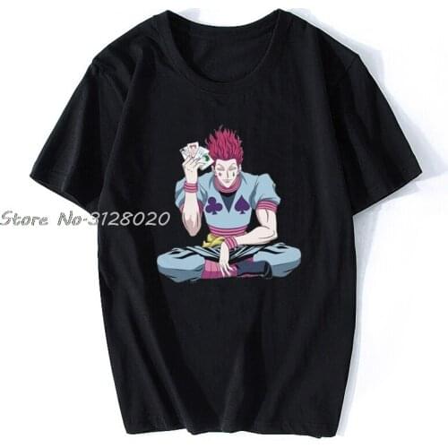Hunter X Hunter Anime Wholesale T Shirts T Shirt Men Cotton TShirt Tees Tops Streetwear Harajuku