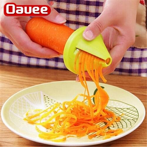 Carrot Radish Rotating Shredder Grater Kitchen Tools Vegetable Fruit Multi-function Spiral Shredder Peeler Manual Potato