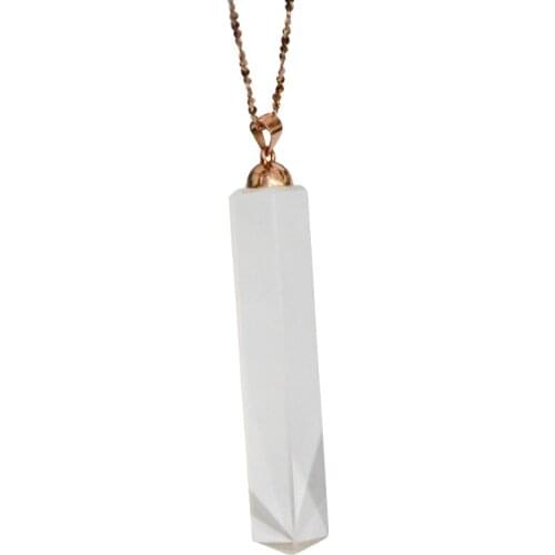 Prisma Pendant Optical Glass Rainbow Prism Necklace Creative Necklace Pendant Rainbow Prisma Photography Gifts for Girlfriend