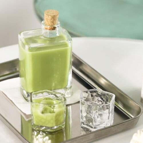 Ins 1Pot 2Cup Creative Glass Water Bottle Transparent Beverage Bottle Coffee Juice Cold Drinking Glasses Flat Drinks Cup Dropshi