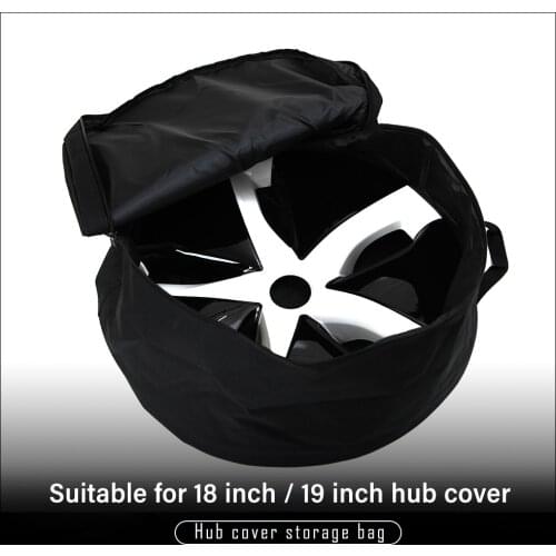 Model3 Wheel Cap Storage bag For Tesla Model 3 2021 Accessories Car Portable Carrying Wheel Hub Cover Oxford Storage Bag 1 pcs