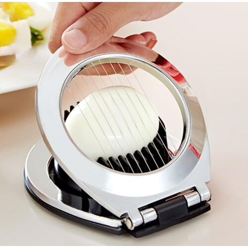 Practical Boiled Egg Cutter Two Modes Household Fruit Meat Stainless Steel Slicer Cheese Egg-cutting Devices Kitchen Gadget