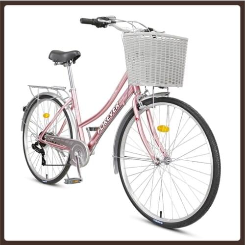 24 26 Inch Bicycle Aluminum Alloy Frame Men 7 Speed Women Bicycle Portable Commuter Bike Walking Velo Pliable Entertainment