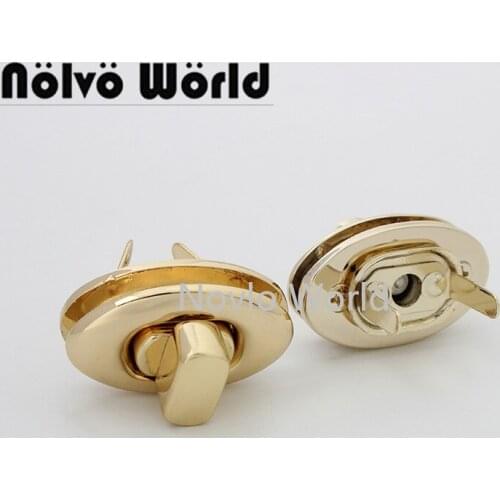 2-10 pieces 5 colors 34X20mm Handbag Bag Locks Buckles Twist Turn Lock for DIY Replacement Purse Snaps Clasp Closure Accessories