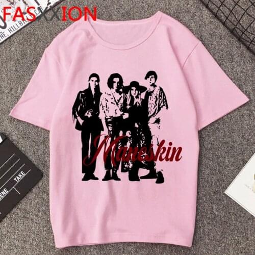 Seeyoushy Maneskin Hip Hop Y2K T Shirt Women Unisex Anime Graphic Aesthetic T-shirt Funny Streetwear Tshirt Manga Top Tee Female