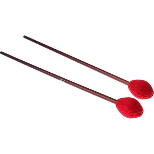 2pcs Medium Hard Marimba Mallets Sticks Musical Percussion Instrument Parts