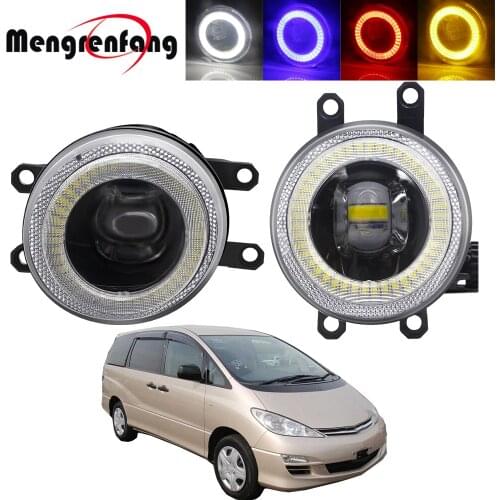 2in1 Car Fog Light Assembly LED Angel Eye Daytime Running Lamp DRL 30W 12V For Toyota Estima (MCR3_, ACR3_, CLR3_ ) 2000-2006