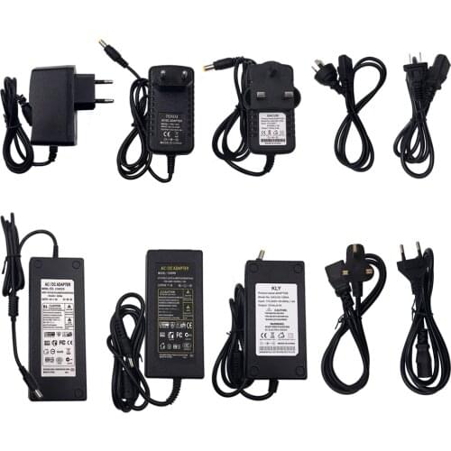 1A 2A 3A 4A 5A 6A 10A Power Supply Adapter Transformer AC 100-240V to DC 5V 12V 24V Led Light Driver Converter EU US UK AU Plug