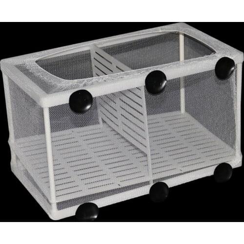 Aquarium Water Isolation Network Hanging Fish Breeding Breeding Isolation Box Aquarium Fish Tank Accessory Two Size Optional 1Pc