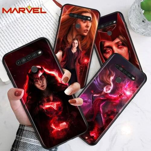 Scarlet Witch Marvel for LG G8 G8S G8X V30 V35 V40 V50 V60 ThinQ Q60 K40 K50 K51 K61 K71 K92 K62 K42 Black Phone Case
