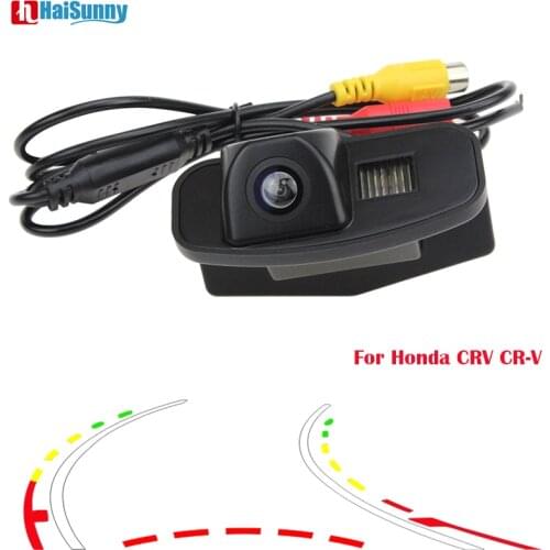 Car Rear View Parking Veverse Camera Intelligent Dynamic Trajectory Line Night Vision 170 Wide Angle View For Honda CR-V CRV