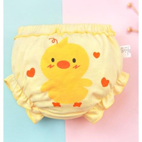 Newborn baby soft 100% cotton underwear girls underwear women children underwear baby cute cartoon bow underwear children 0-3Y