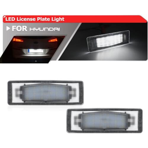 For Hyundai Tucson 2019 2020 SMD White Error Free Led Number License Plate Lights Lamp 2PCs