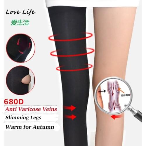 Women Slim 680D Leggings Therapeutic 20-30 mmHg Rehabilitation Therapy Shaper Lycra Compression Leggings