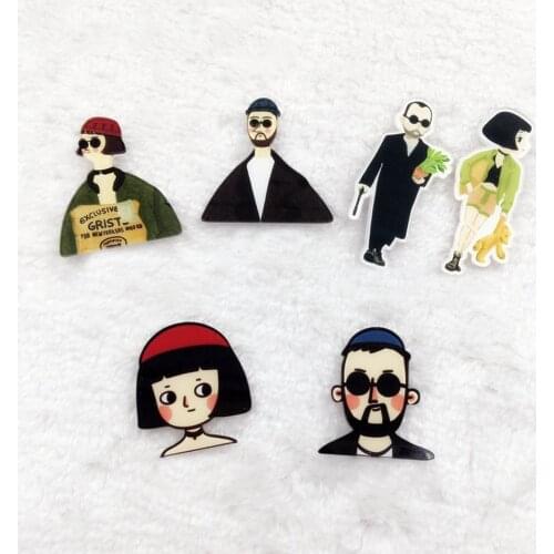 Cartoon Badges Anime Movie Icon Acrylic Brooch for Clothes Backpack Fashion Decoration Pins Harajuku Accessories Lover Gifts