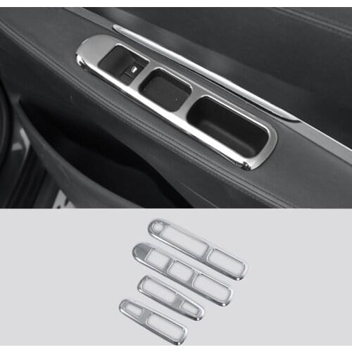 For Peugeot 3008 accessories ABS Chrome mirror Car door handle Armrest window lift switch button cover trim suitable 2009-2015